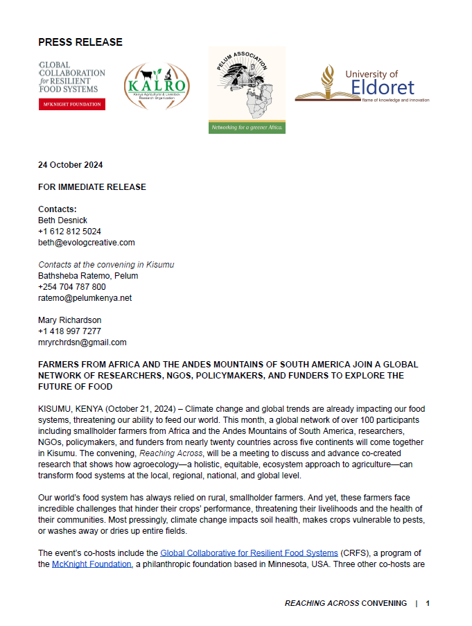 FRN Convening Press Release