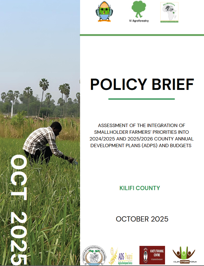 KILIFI COUNTY POLICY BRIEF